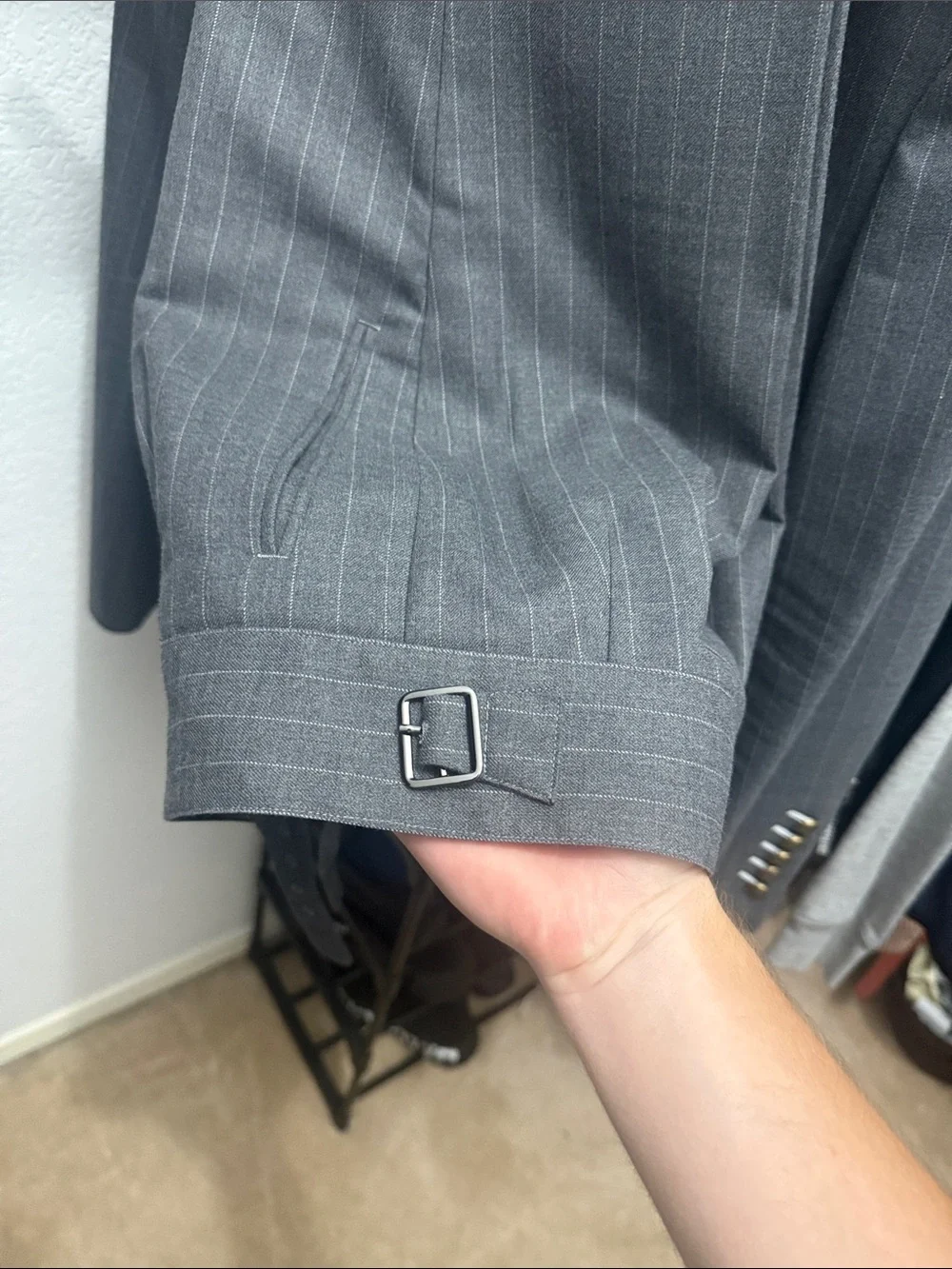 Bespoke custom Pinstripe Double-Breasted Suit
